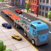 gearvibe 2-in-1 Race Truck Car Toys for 3-8 Years Old Boys Girls, Trucks for Toddlers 2-4 Years Foldable Transport Car Toys with 2 Foldable Tracks 16 Race Cars, Birthday Gifts for Toddler Toys 2-3 view 2