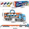 gearvibe 2-in-1 Foldable Race Track Truck Car Playset for 2-8 Years Old Boys Girls, Kids Truck Toys with Foldable 3 Layer Play Track & 24 Race Cars, Easter Birthday Gifts for Toddlers view 3