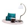 1/12 Scale Dollhouse Furniture Set,Mini Simulation Pretend Play,Dollhouse Accessories Sofa Floor Lamp Coffee Table and Carpet view 1