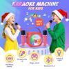 Mini Karaoke Machine with 2 Wireless Microphones,Gift for 3-12 Years Old, 2026 Best Christmas Birthday Toy for Girls Boys Party (Red) view 2