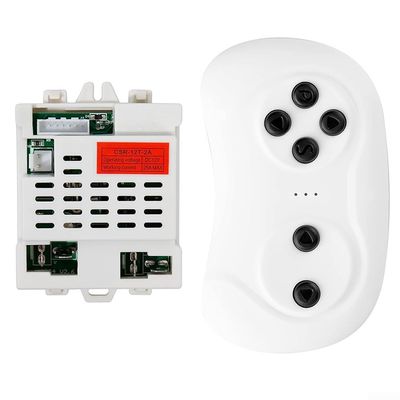 2.4G Remote Control Receiver Controller and CSR-12T-2A 12V Control Box, Motherboard Receiver Kit for Children Electric Ride On Car Replacement Parts
