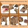 HAYXUN Remote Control Tyrannosaurus Rex Dinosaur Toys for Kids 3-5, 5-7, 8-12, RC T Rex Dino Robot Toy with Spray, Roar & Light, Birthday for 3 4 5 6 7 8 9 10 11 12 Year Old Boys (Brown) view 3