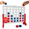 Bolaball Giant Wooden 4-in-a-Row Game Pack of 6  3.2FT Jumbo Connect Game for Kids & Adults, Indoor & Outdoor Fun, Durable Design for Family Gatherings, BBQs, Parties & More view 1