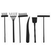 NUOBESTY 6pcs Mini Zen Black Rake Tools Plastic Sand Push Rakes for Dry Landscape Painting Sand Table Accessories view 1