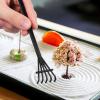 NUOBESTY 6pcs Mini Zen Black Rake Tools Plastic Sand Push Rakes for Dry Landscape Painting Sand Table Accessories view 4