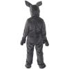 HAPNBCELE Rabbit Costume for Kids, Girls Boys Grey Bunny Animals with Headgear, Gloves, Halloween Christmas Easter Cosplay (Grey, Medium 8-10 Years) view 2