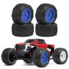 4Pcs 1/18 RC Car Wheels and Tires Accessory Durability Professional Sturdy Spare Parts RC Car Part Replace for Typhon Grom, Blue view 2
