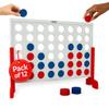 Bolaball Giant Wooden 4-in-a-Row Game Pack of 12  3.2FT Jumbo Connect Game for Kids & Adults, Indoor & Outdoor Fun, Durable Design for Family Gatherings, BBQs, Parties & More view 1
