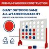 Bolaball Giant Wooden 4-in-a-Row Game Pack of 12  3.2FT Jumbo Connect Game for Kids & Adults, Indoor & Outdoor Fun, Durable Design for Family Gatherings, BBQs, Parties & More view 3