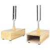 440Hz Tuning Fork Set with Wood Resonance Box Striker Physics Acoustic Experiment Kit for Sound Resonance Frequency Demonstration and Wave Interference Studies view 4