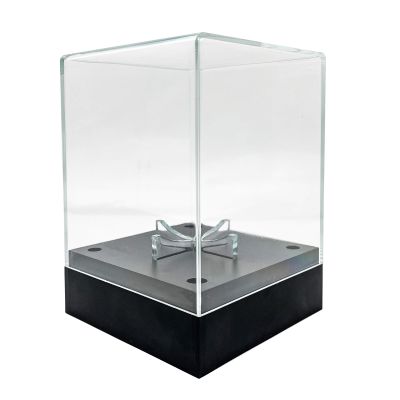 1. Acrylic Baseball Display Case with Dynamic LED Lighting Protected Rotating Showcase for Collectibles & Decor Colorful Glowing Baseball Storage Box