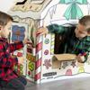 Bankers Box at Play Color in Holly Jolly Playhouse, Cardboard Playhouse and Life Size Craft Activity for Kids and Families view 2