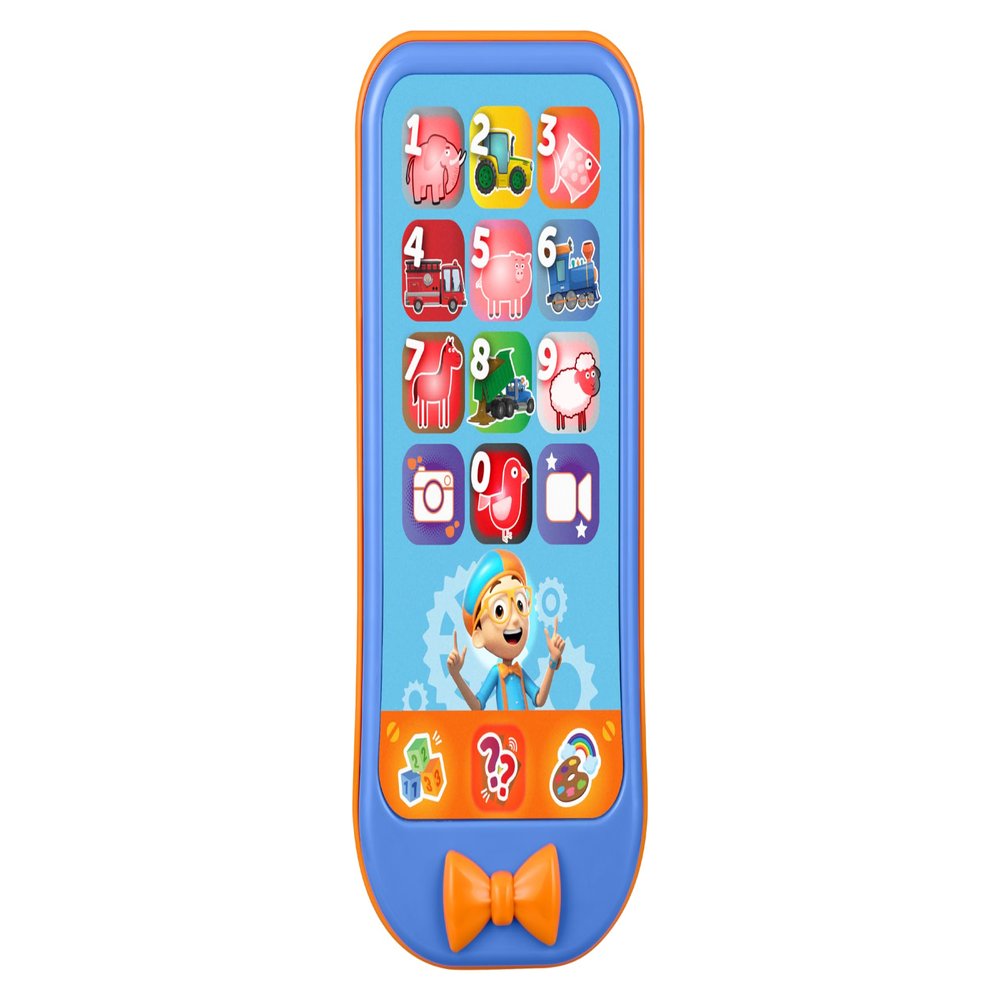 eKids Toy Phone for Toddler with Built-in Preschool Learning Games, Educational Toys for Toddlers (Blippi)