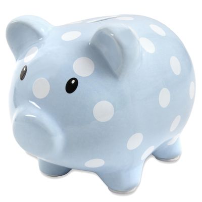 Baby Essentials Large Ceramic Piggy Bank for Boys and Girls, Kids Money and Coin Bank, Perfect Baby Nursery Dcor, Gift and Newborn Keepsake