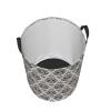 Mexican Skull Printing Personalized Circular Dirty Clothes Hamper-Standable Design Works In Bathroom & Closet view 3