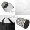 Mexican Skull Printing Personalized Circular Dirty Clothes Hamper-Standable Design Works In Bathroom & Closet view 4