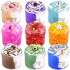 9 Pack Slime Kit, with 3 Jelly Cube Crunchy Slime 6 Butter Slime, Soft Non-Sticky, with 9 Cute Charms, Stress Relief Toy for Girls Boys, Party Favor for Kids, Birthday Favor, Christmas Toys view 1