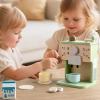 Diydeg Wooden Coffee Maker Toy, Kitchen Toy with Safe Paint for Kids, Encourages Creativity and Hand Eye Coordination, Kids Coffee Playset for Boys Girls Age 3+ view 2