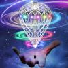 2025 Flying Orb Ball Cosmic Globe, 3D Bouncing & Hover Spinning Floating Ball Toy with Dazzling RGB Lights, Outdoor Ball Cool Toys Gift for Boys Girls Ages 6 7 8 9 10+(Silver) view 1