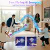 2025 Flying Orb Ball Cosmic Globe, 3D Bouncing & Hover Spinning Floating Ball Toy with Dazzling RGB Lights, Outdoor Ball Cool Toys Gift for Boys Girls Ages 6 7 8 9 10+(Silver) view 3