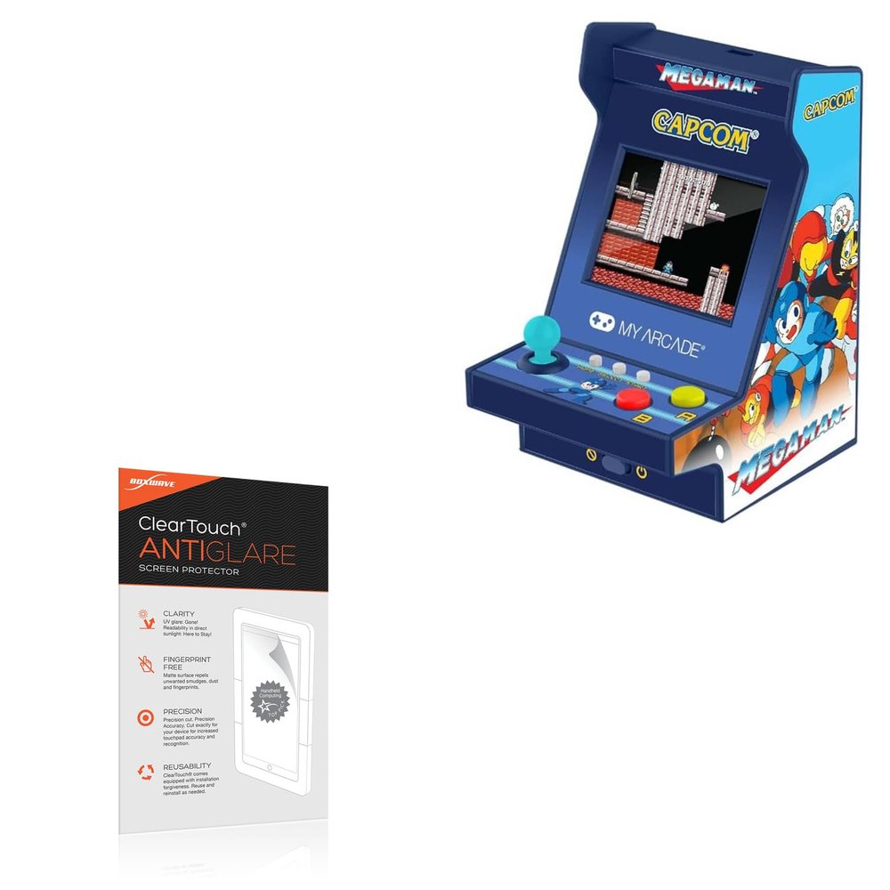 BoxWave Screen Protector Compatible With My Arcade Mega Man Nano Player Pro - ClearTouch Anti-Glare (2-Pack), Anti-Fingerprint Matte Film Skin