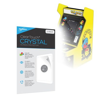 BoxWave Screen Protector Compatible with My Arcade Pac-Man Micro Player Pro - ClearTouch Crystal (2-Pack), HD Film Skin - Shields from Scratches