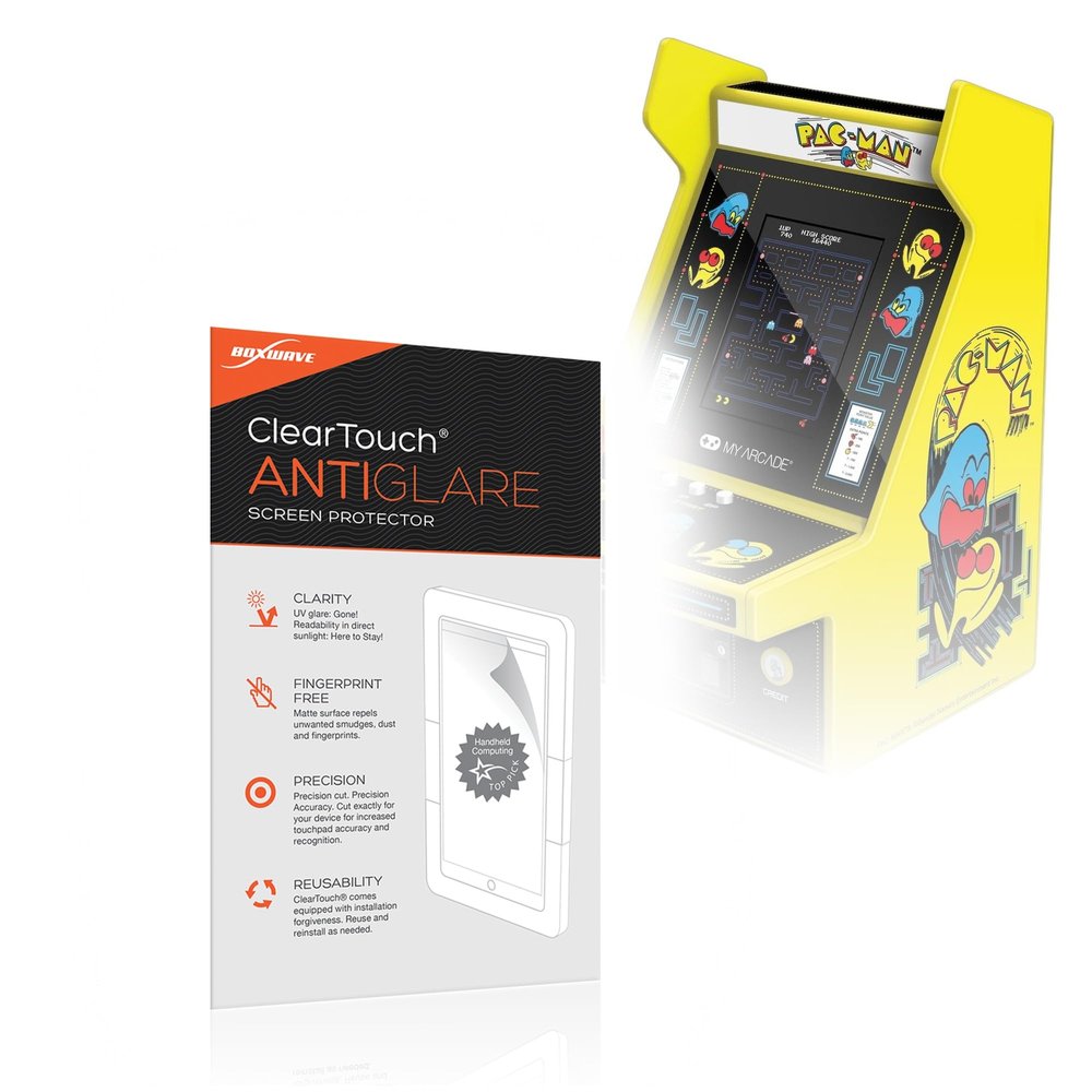 BoxWave Screen Protector Compatible with My Arcade Pac-Man Micro Player Pro - ClearTouch Anti-Glare (2-Pack), Anti-Fingerprint Matte Film Skin