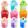 9 Pack Slime Kit, with 6 Butter Slime and 3 Jelly Cube Crunchy Slime, Soft & Non-Sticky, for Girls and Boys Family Toy, Party Favors, Stress Relief Toys view 1