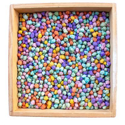 Sensory Bin Filler, Rainbow Sensory Filler, Fine Motor Skills, Preschool Toys, Sensory Play, Arts and Crafts for Kids, Sensory Toys, Montessori Toys (Spring Sensation Bean Filler, 4 Cups)