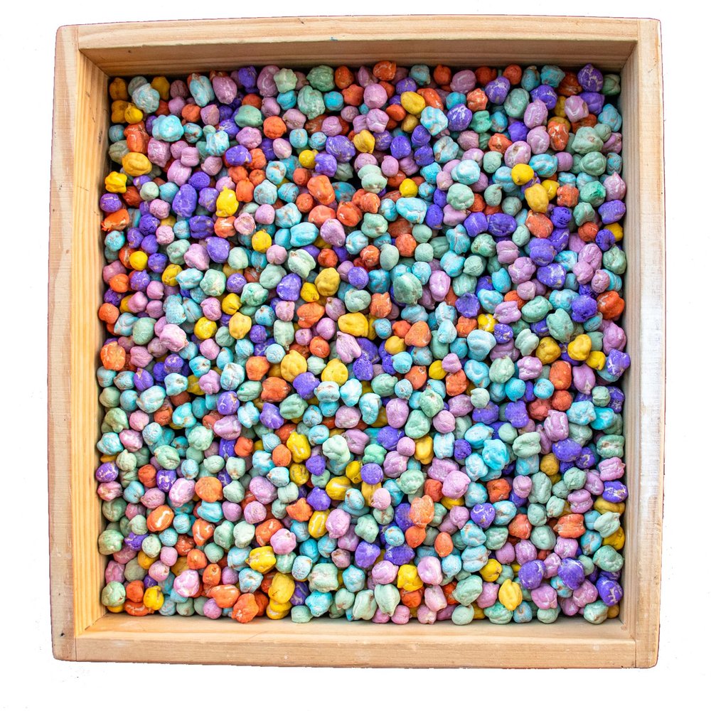 Sensory Bin Filler, Rainbow Sensory Filler, Fine Motor Skills, Preschool Toys, Sensory Play, Arts and Crafts for Kids, Sensory Toys, Montessori Toys (Spring Sensation Bean Filler, 4 Cups)