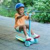 Jetson Aria 2-in-1 Kick Scooter, Convertible Seated Ride-On and Standing 3-Wheel Scooter for Kids and Preschoolers, LED Light-Up Deck and Seat, Adjustable Height, Ages 2 to 4, (Blue) view 4
