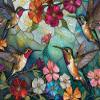 Springbok Hummingbird Hover 500 Piece Jigsaw Puzzle for Adults - Hummingbirds and Flowers - Unique Cut Pieces - Made in USA view 4