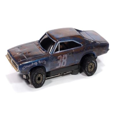 SC416-2BLU Auto World Thunderjet 1969 Dodge Charger Dark Blue HO Scale Slot Car