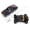 SC416-2BLU Auto World Thunderjet 1969 Dodge Charger Dark Blue HO Scale Slot Car view 3
