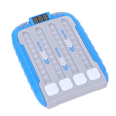 ToysCentral Basics Rhythm Quick Push Game, Handheld Rhythm Game Machine Educational for Boys Girls (Blue)