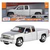 2006 Silverado SS Extended Cab w/Bed Cover Pickup Truck 1/25 Diecast Model Car Motor Max 79394 Silver view 1