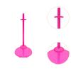 6 Pieces Doll Stand with Adjustable Waist Clip, Doll Accessory for 10-12 Inch Dolls, Quick Installation, Multifunctional and, Rose Pink view 2