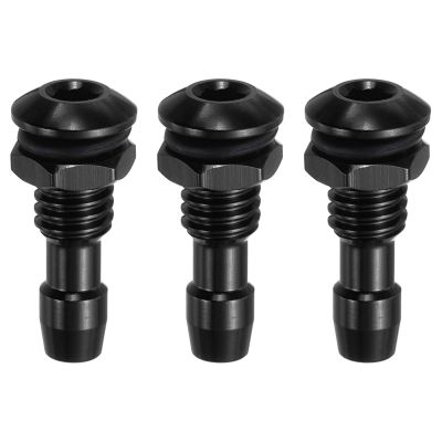 MECCANIXITY 3Pcs 20mm M6 RC Boat Water Nipple Water Outlet Nozzle Aluminium Alloy Cooling Tube Extension for RC Boat Motor Cooling System Kit Black