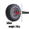 Rc Car Wheel Rim Tire for Axial SCX10 for Wraith for Capra for Traxxas TRX4 D90 1/10 RC Crawler Car 4pcs 135mm Metal 2. Beadlock Wheel Rim Tire Set view 4