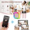 Karaoke Machine for Kids,2025New Mini Portable Karaoke Toys, Karaoke Speaker with 2 Wireless Microphone & Light for Home Party for Adults (Pink-1Mic) view 4