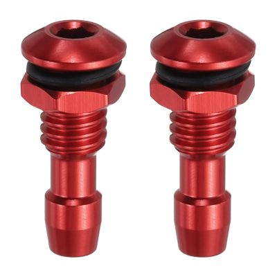 MECCANIXITY 2Pcs 20mm M6 RC Boat Water Nipple Water Outlet Nozzle Aluminium Alloy Cooling Tube Extension for RC Boat Motor Cooling System Kit Red