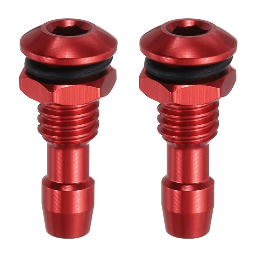MECCANIXITY 2Pcs 20mm M6 RC Boat Water Nipple Water Outlet Nozzle Aluminium Alloy Cooling Tube Extension for RC Boat Motor Cooling System Kit Red