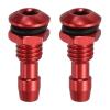 MECCANIXITY 2Pcs 20mm M6 RC Boat Water Nipple Water Outlet Nozzle Aluminium Alloy Cooling Tube Extension for RC Boat Motor Cooling System Kit Red view 1