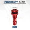MECCANIXITY 2Pcs 20mm M6 RC Boat Water Nipple Water Outlet Nozzle Aluminium Alloy Cooling Tube Extension for RC Boat Motor Cooling System Kit Red view 2