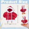 7inch Christmas Desk Goose Outfits, Mini Desktop Goose Clothes Desk Goose Accessories Set for Magnetic Goose Statue ( Hoodie ) view 2