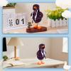 6 Set 7inch Desk Goose Outfits, Mini Desktop Goose Clothes Desk Goose Accessories Set for Magnetic Goose Statue ( Purple Hoodie+ Sunglasses+ Necklace ) view 4