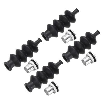 MECCANIXITY 4Sets 42mm Waterproof Push Rod Rubber Seal Bellow with Aluminum Mount for RC Boat Brushless Electric Boat Car