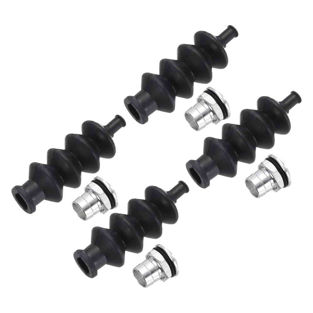 MECCANIXITY 4Sets 42mm Waterproof Push Rod Rubber Seal Bellow with Aluminum Mount for RC Boat Brushless Electric Boat Car