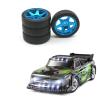 RC Tires for Wltoys 284131 K969 K989 for Kyosho for Mini-Z 1/28 rc Cars Parts 4Pcs Hard Plastic Drift Tire Tyre Metal Wheel Rim view 3