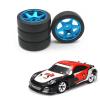 RC Tires for Wltoys 284131 K969 K989 for Kyosho for Mini-Z 1/28 rc Cars Parts 4Pcs Hard Plastic Drift Tire Tyre Metal Wheel Rim view 4